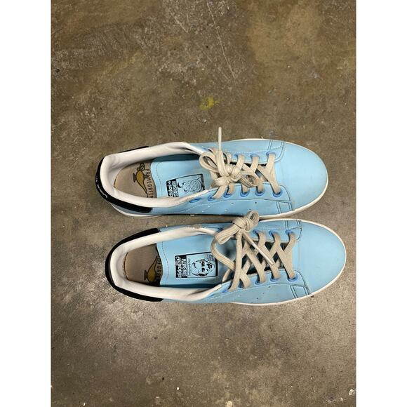 Adidas Genie Stan Smith Disney Mens Blue Special Edition Sneaker Shoes Size 4 - Picture 2 of 8
